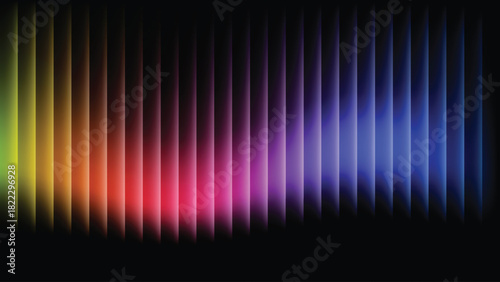 Colorful Neon Light Wave Abstract background