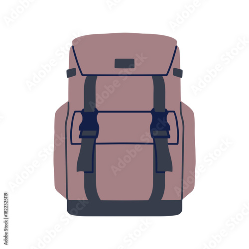 Durable modern backpack with adjustable straps and secure buckle closures ready for any adventure or daily commute, perfect for travel and outdoor exploration