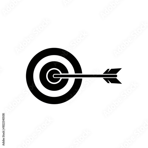 Target icon with arrow representing precision and focus