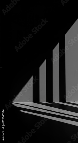 Dramatic black and white texture with strong contrast and dynamic lines creating a modern, minimalist background design structure ,Abstract ,smooth ,wallpaper
