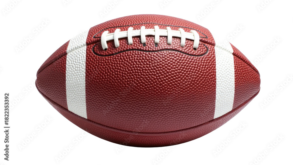 Fototapeta premium A close-up shot of a football on a white background
