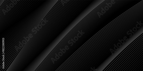Premium background design with diagonal line pattern in black colour. Digital vector horizontal template for lux business banner, formal invitation, luxury voucher, prestigious gift certificate