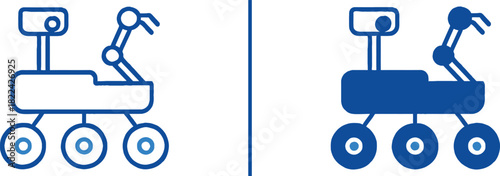 The Robotic Explorer: An abstract representation of a robotic explorer, a technological marvel equipped with advanced robotic arms and mobility systems, poised for the exploration of new frontiers.