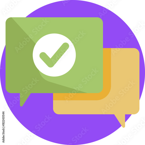 A speech bubble representing comments or feedback.