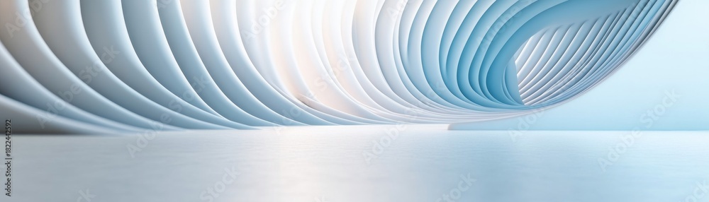 Obraz premium Abstract Curve Structure Light and Shadow in Architecture, curves , lines