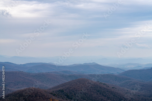 mountain landscape with clouds