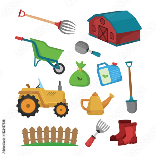 Farm Element Illustration Collection