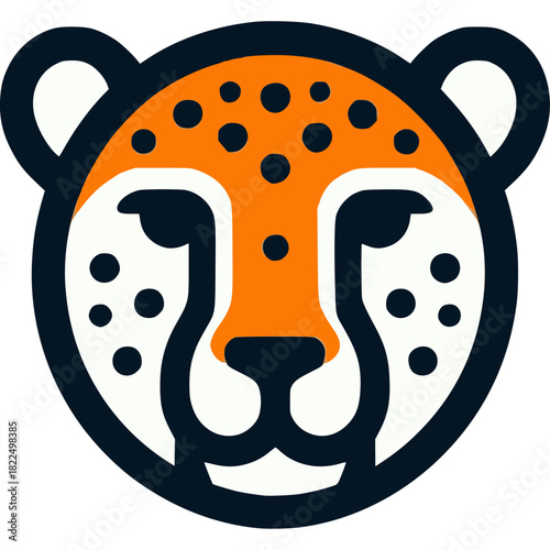 Cheetah Face Vector Icon