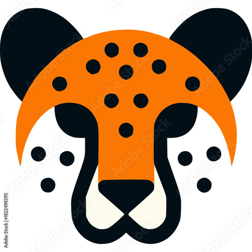 Cheetah Face Vector Icon