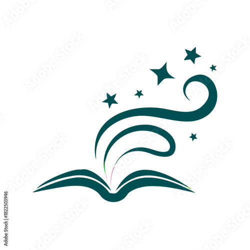 Book as a portal to a magical world of stories