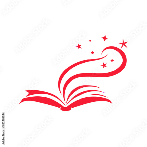 Book as a source of magic icon