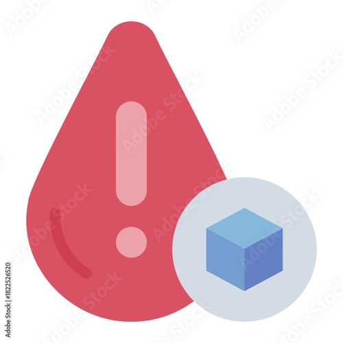 diabetes flat icon. sugar level. health check. medical care