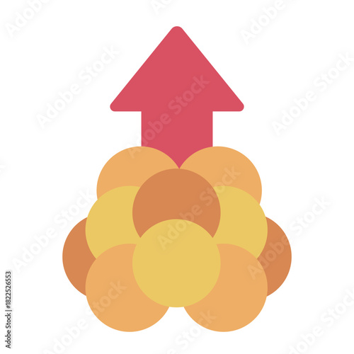 lipid metabolism flat icon. fat cycle. energy shift. body function