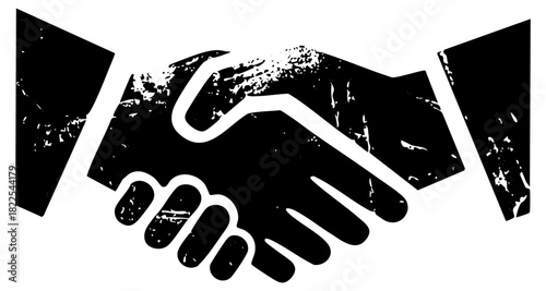 Handshake Demonstrates Agreement in Business