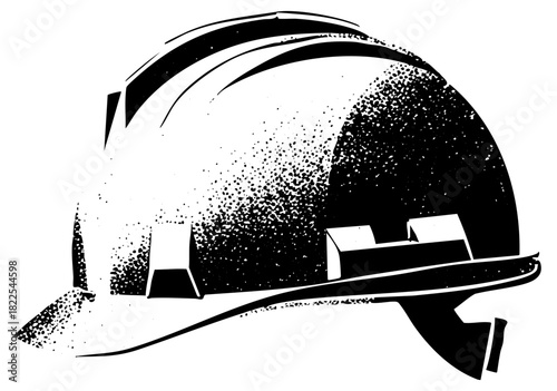 Construction helmet protects workers on jobsite