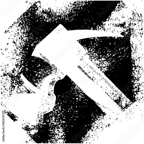 Arrows Pointing Forward with Grunge Texture for Directional Concepts