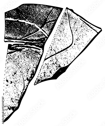 Pizza slices display arrangement for food advertising