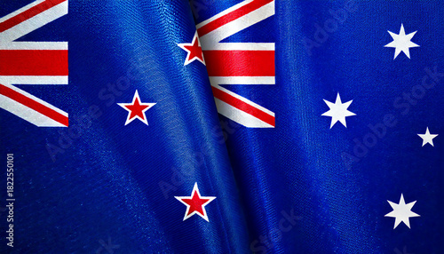 オーストラリアの国旗とニュージーランドの国旗(Australia flag & New Zealand flag.)

