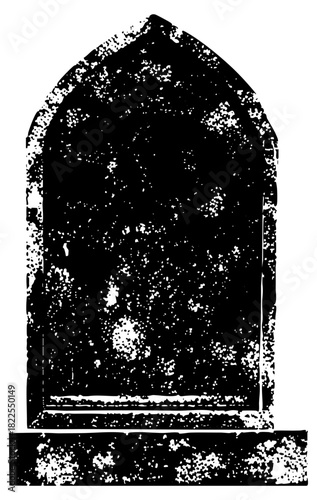 Gothic window texture in a stone