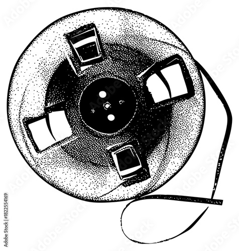 Film Reel Motion in Cinema