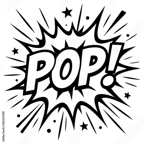 comic book style POP! effect