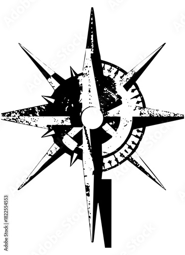 Compass Points Direction in Nautical Chart