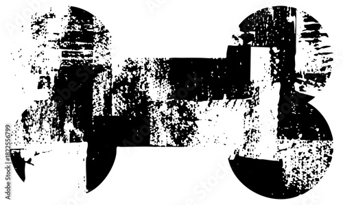 Abstract Shape Explores Texture in Graphic Design