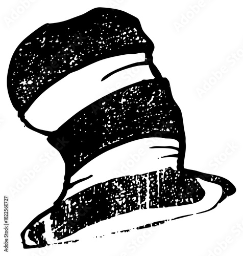 Top Hat Illustrates Elegance in Vintage Style