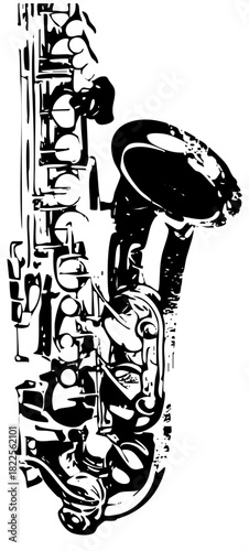 Saxophone music in a jazz club