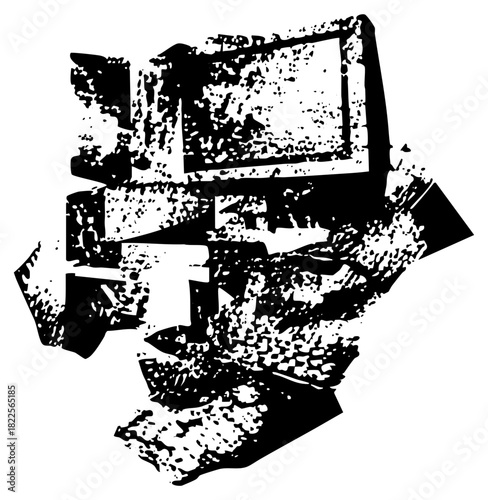 Desktop Computer Navigates Technology in a Modern Office