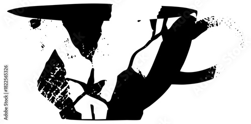 Abstract Shape Explores Texture in Modern Design