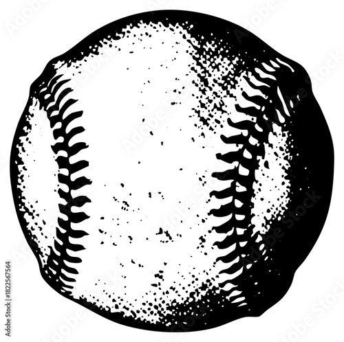 Baseball texture for sports equipment