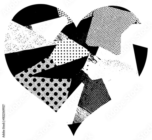 Abstract Heart Explodes with Energy in Modern Design