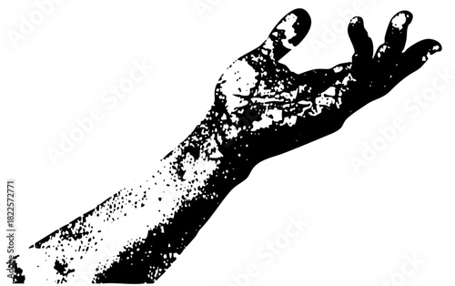 Hand Reaches Texture