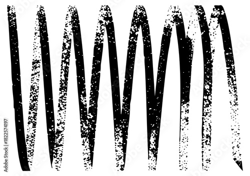 Brushstrokes Create Texture in Abstract Design