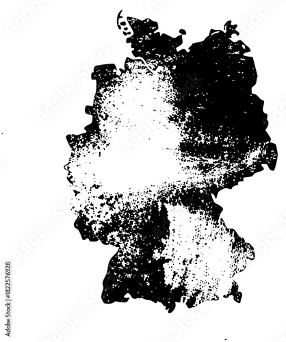 Germany Map Illustrates Texture in Regional Geography