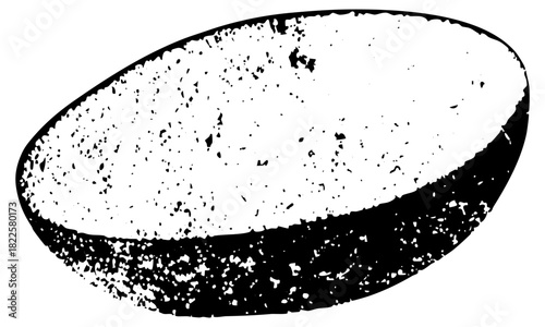 Rugby ball texture in a sports illustration