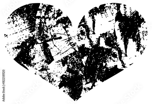 Broken heart distress in romantic symbolism