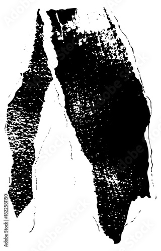 Brushstrokes Illustrate Texture in Abstract Composition