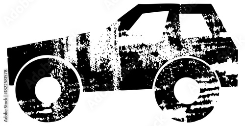 Offroad Vehicle Illustrates Adventure in Wilderness