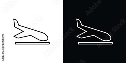 Arrival icons pack set, ready to use vector