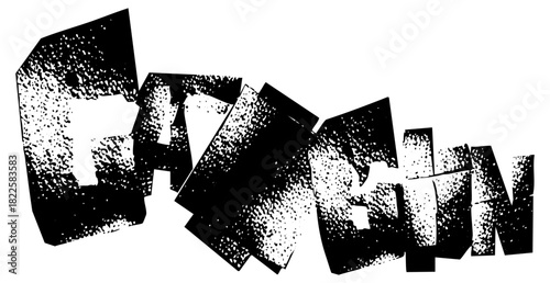 Typography graffiti art in urban design