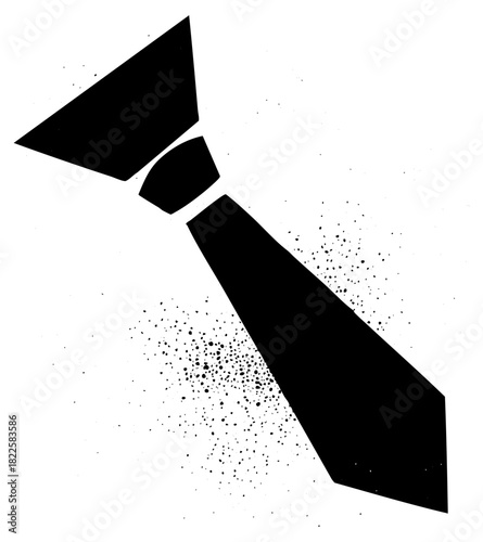 Necktie Illustrates Business Failure