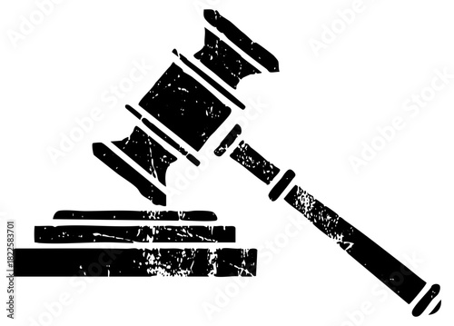 Gavel Strikes Justice in Courtroom