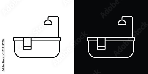 Bathroom icons pack set, ready to use vector