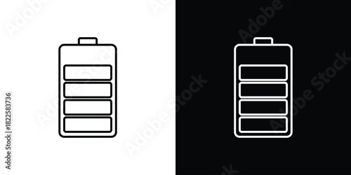 Battery icons pack set, ready to use vector