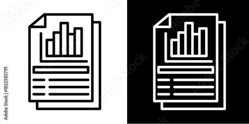 Analytics  Icon Set White Mix Style Collection