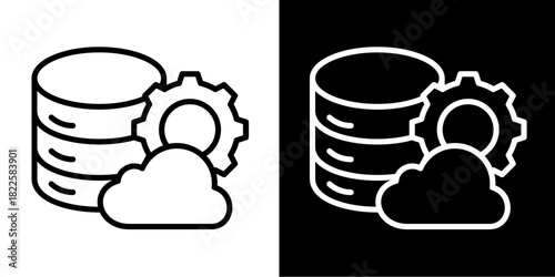 Server  Icon Set White Mix Style Collection