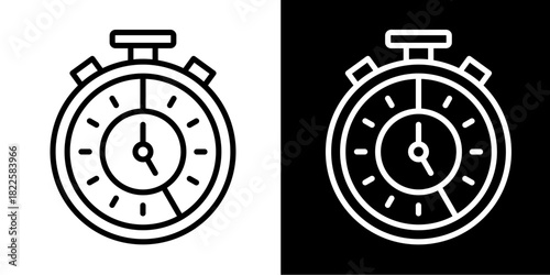 Stopwatch  Icon Set White Mix Style Collection