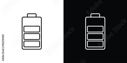 Battery icons pack set, ready to use vector
